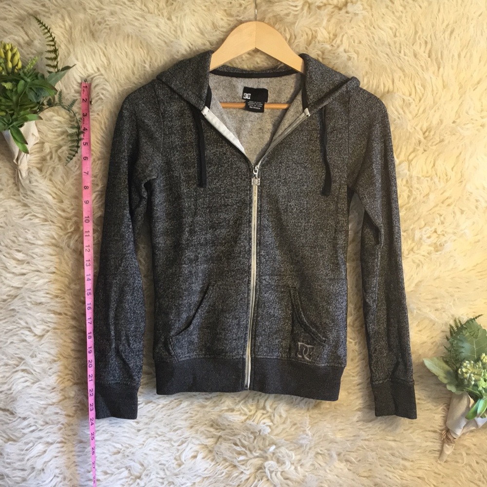 EUC DC Charcoal Extra Small Hooded Sweatshirt